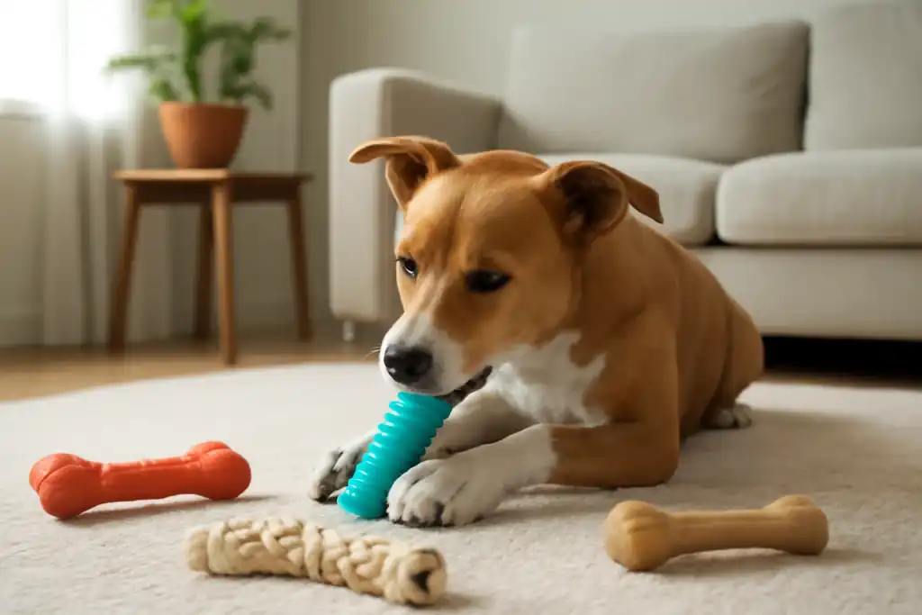 Photo related to toys for mental stimulation for dogs by chewer type