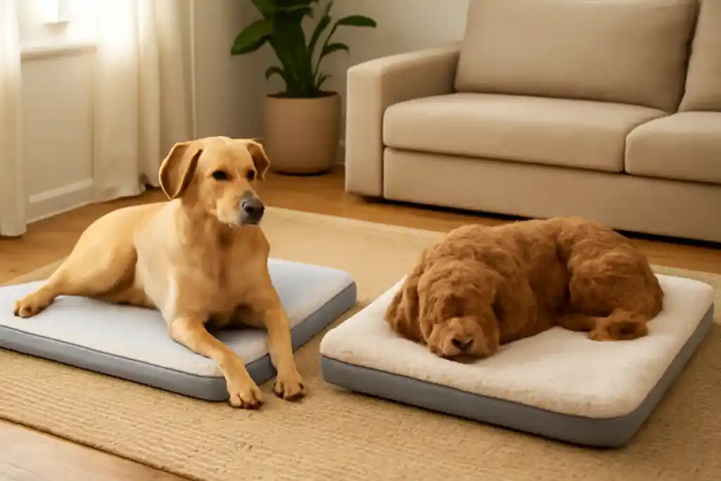 Photo related to cooling vs heated dog bed