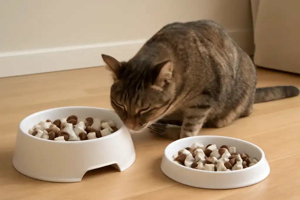 Photo related to elevated vs flat slow feeder bowl