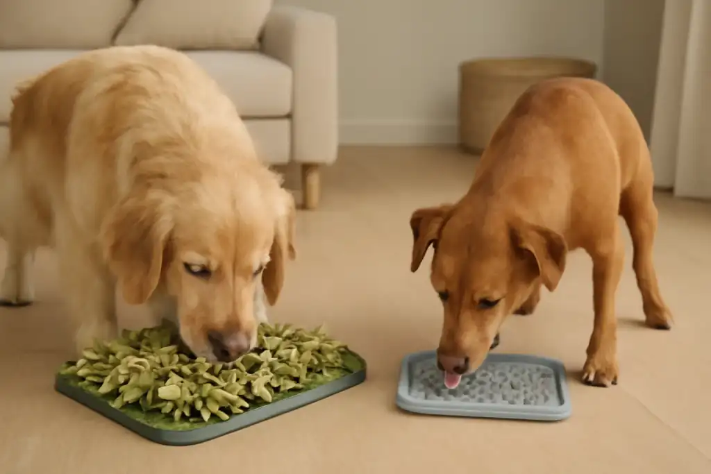 Photo related to snuffle mat vs lick mat