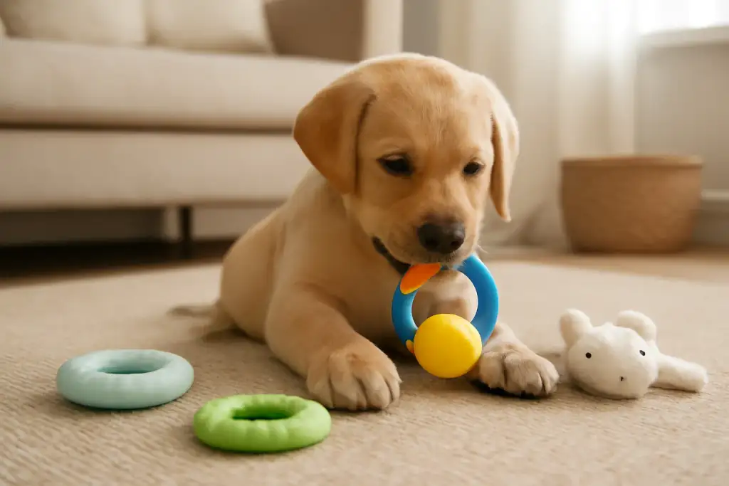 Photo related to puppy teething toy rotation